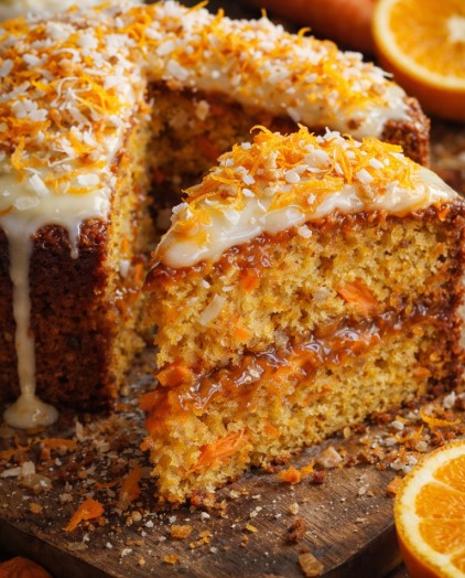 Bizcocho de naranja super esponjoso